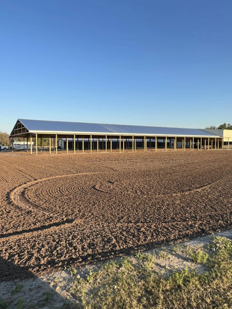 Wide angle large pole barn